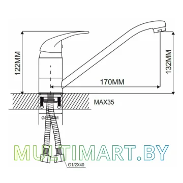 Смеситель Maxonor MN4203 картинка 6